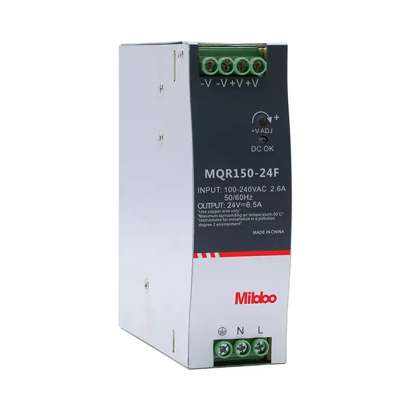 Mibbo- MQR Serisi Din-ray Güç Kaynağı  MQR075-24F     100-240VAC- 24V/3.2A-76.8W RAY MONTAJ