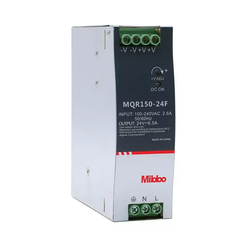 Mibbo- MQR Serisi Din-ray Güç Kaynağı  MQR120-24F     100-240VAC- 24V/5A-120W RAY MONTAJ