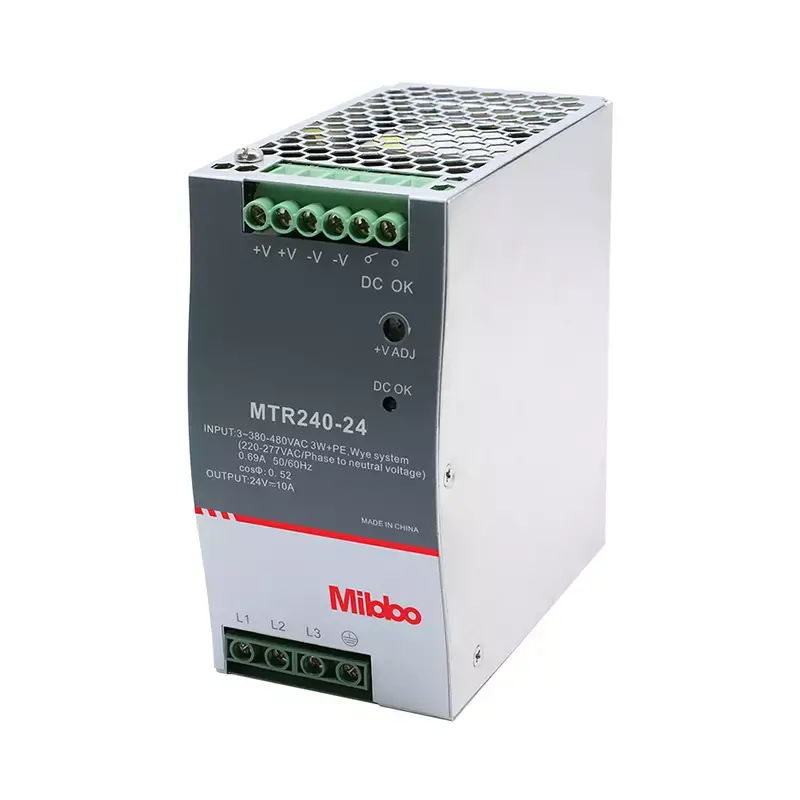 Mibbo MTR Serisi - MTR240-48  340-550VAC 3 Phase 48V-5A-240W Güç Kaynağı