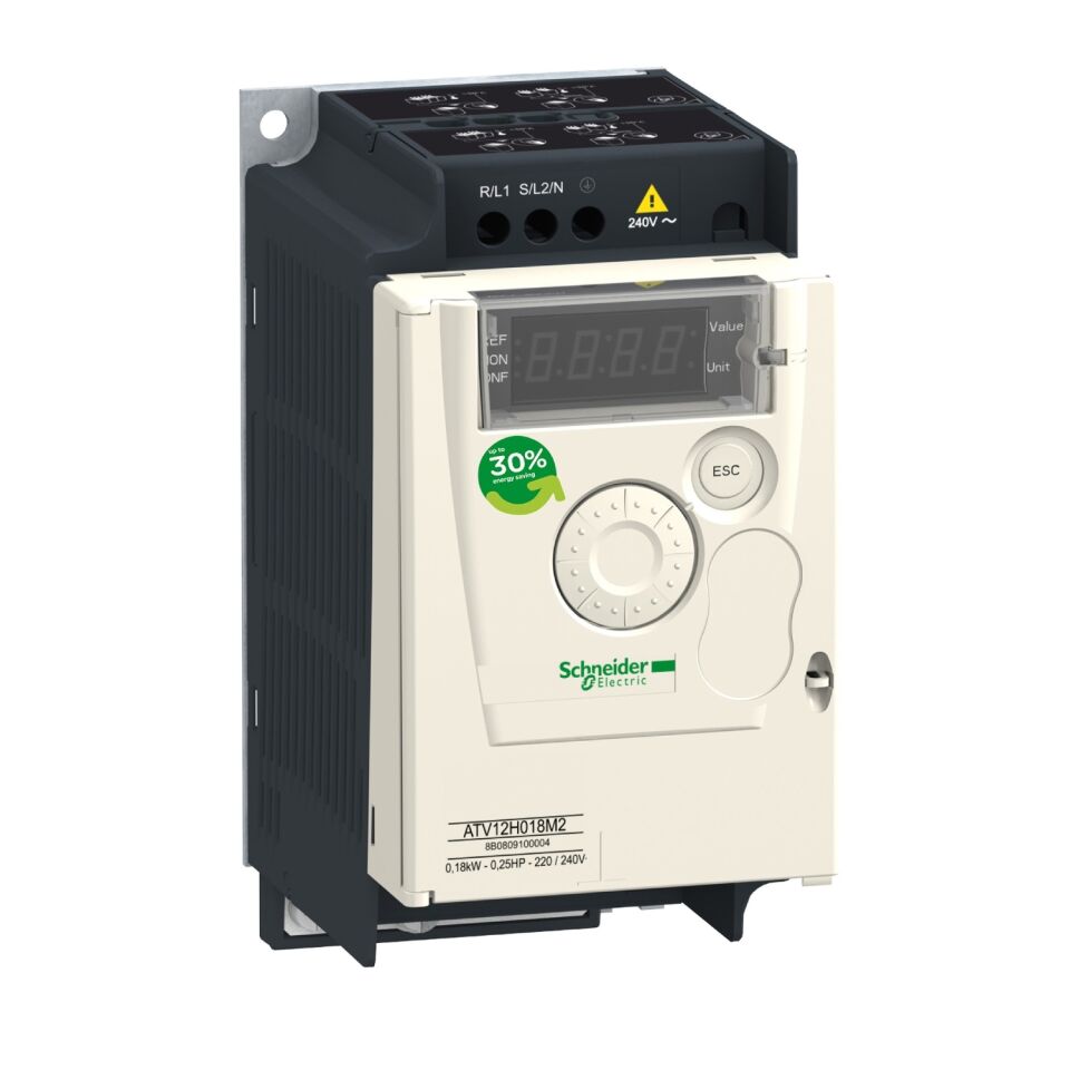 Schneider ATV12 Serisi- 0,55kW - 200..240V - 1p  ATV12H055M2 Hız Kontrol Cihazı