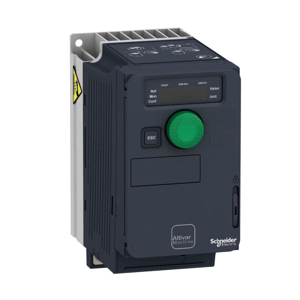 Schneider ATV320 serisi - 0,75 kW 200...240 V AC   ATV320U07M2C Kompakt Tip Hız kontrol cihazı