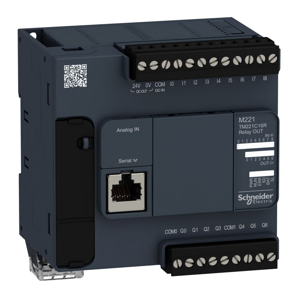 Schneider M221 serisi-  TM221C16R  M221 1   9G/7Ç R PLC