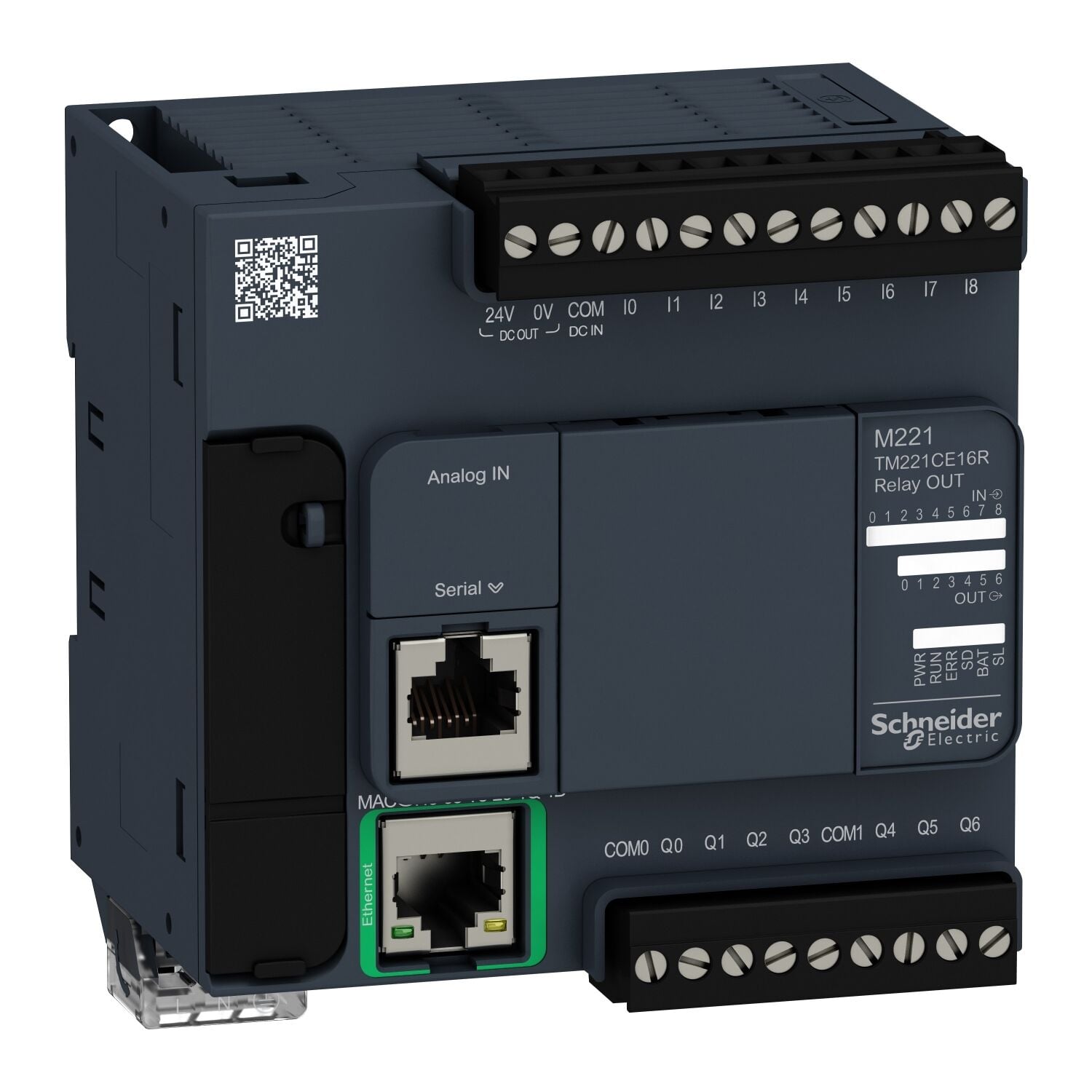 Schneider M221 serisi-   TM221CE16R 16 GÇ Röle Çıkışlı PLC