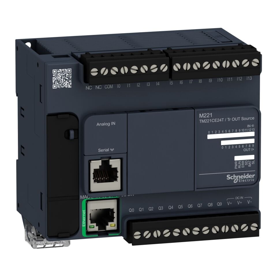 Schneider M221 serisi-    TM221CE24T 24 GÇ transistör PNP