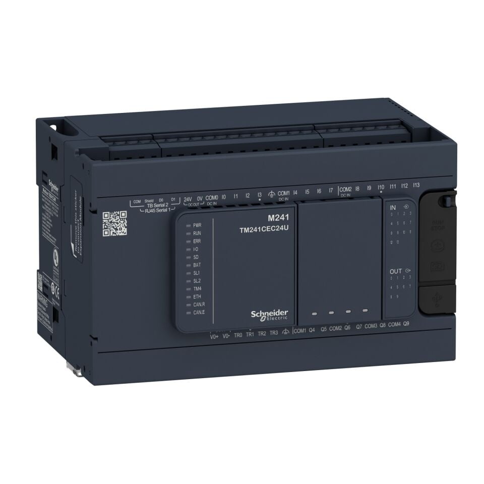 Schneider M241 serisi-    TM241C24R 24 GÇ Röle Çıkışlı PLC