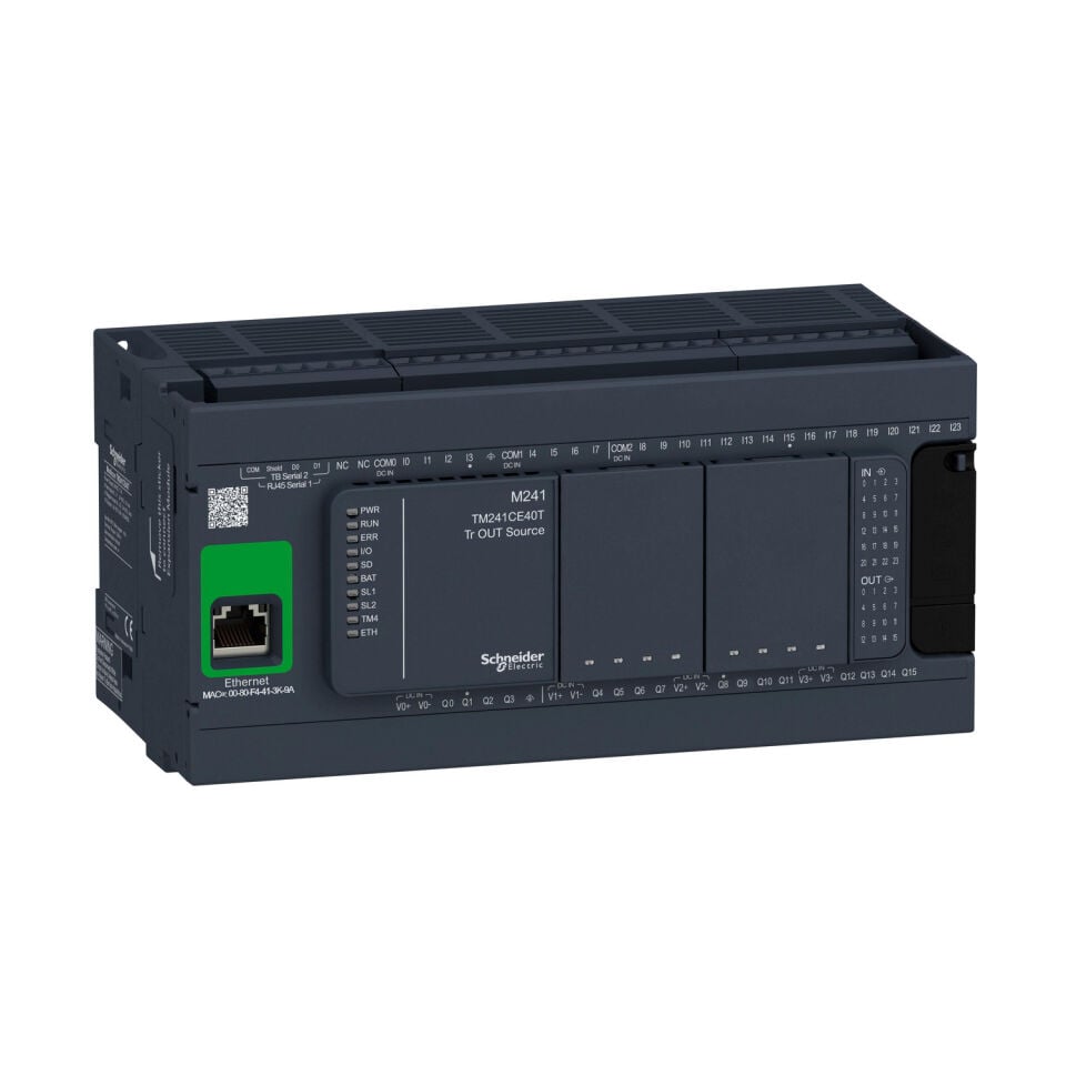 Schneider M241 serisi-   TM241CE40T 40 GÇ transistör PNP