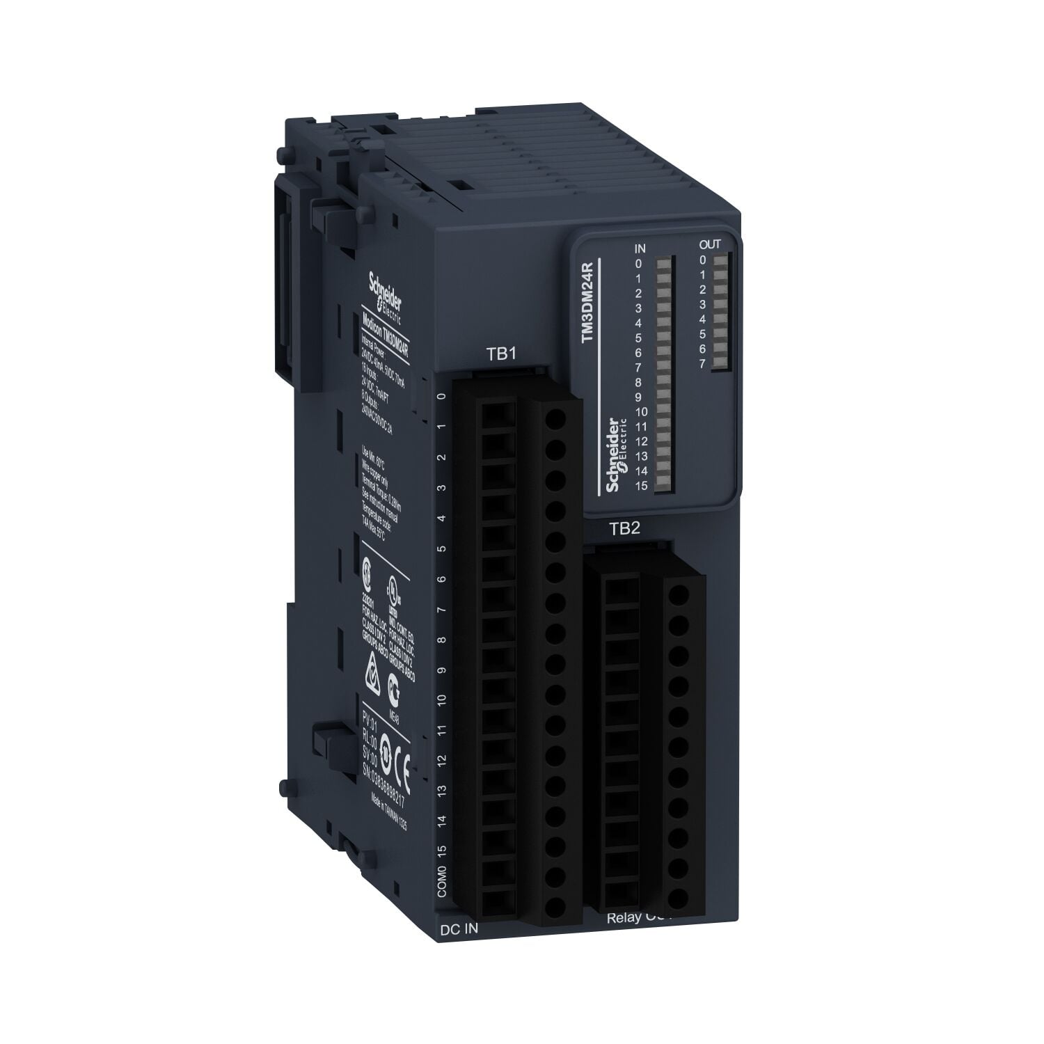 Schneider  TM3DM24R   16 Giriş / 8 Çıkış Röle çıkışlı